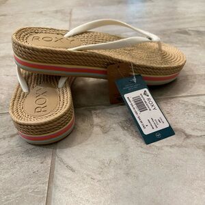 Roxy Rubber Espadrille Flip Flop